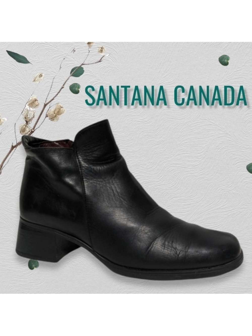 SANTANA CANADA Waterproof Block Heel Ankle Boots 11
